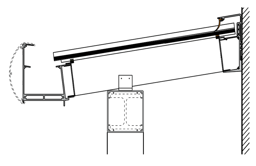 Variante 2 Pultdach mit Überstand